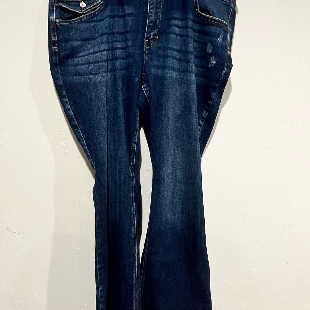 KanCan Dark Blue Boot Cut Jeans